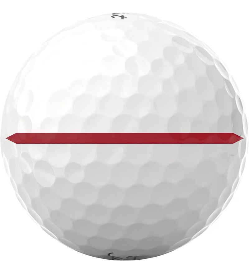 Titleist Pro V1 golfbollar 2025 (12 bollar), Performance Alignment RED