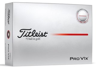 Titleist Pro V1x 2025 golfbollar, röda