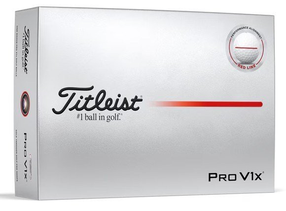 Titleist Pro V1x 2025 golfbollar, röda