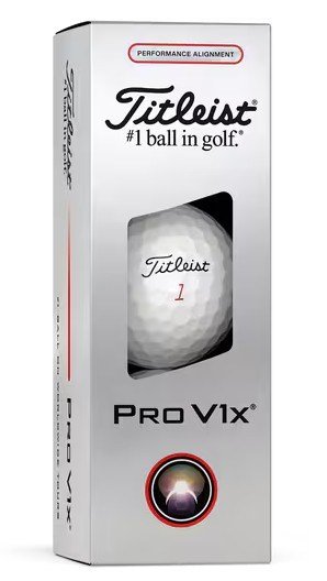 Titleist Pro V1x 2025 golfbollar, röda
