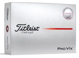 Titleist Pro V1x 2025 golfbollar, Performance Alignment Pink