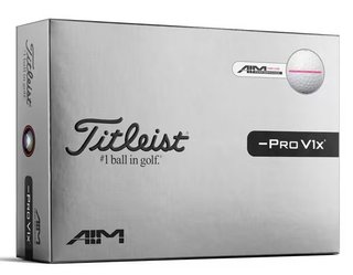 Titleist Pro V1x Left Dash Performance Alignment golfbollar, rosa