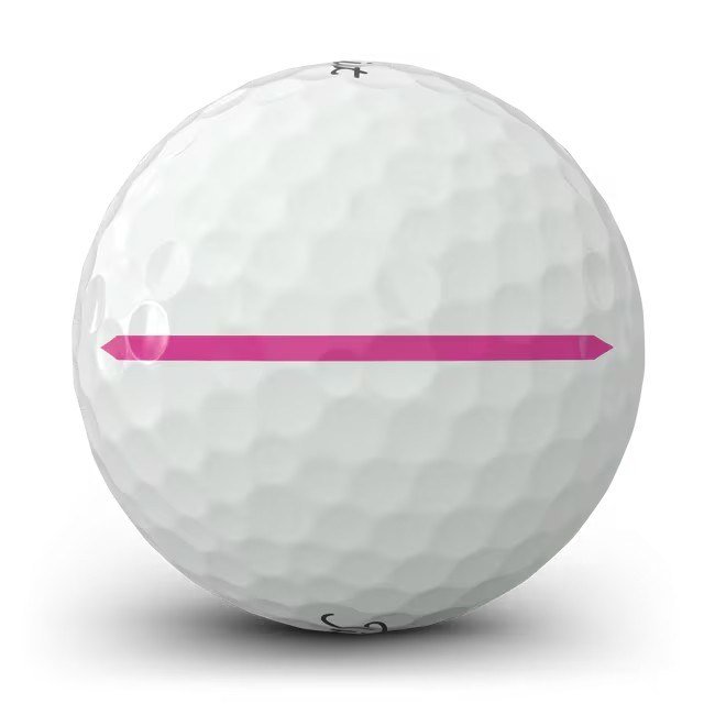 Titleist Pro V1x Left Dash Performance Alignment golfbollar, rosa