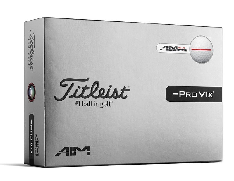Titleist Pro V1x Left Dash Performance Alignment RED golfbollar