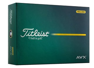 Titleist AVX golfbollar, gula