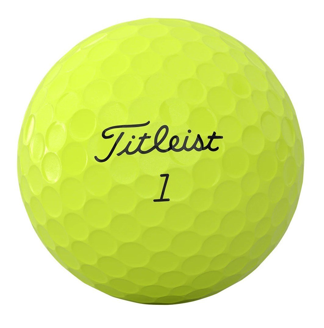 Titleist AVX golfbollar, gula