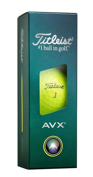 Titleist AVX golfbollar, gula