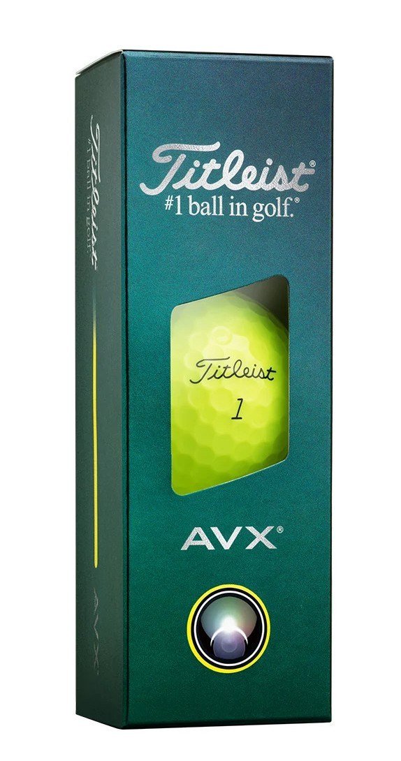 Titleist AVX golfbollar, gula