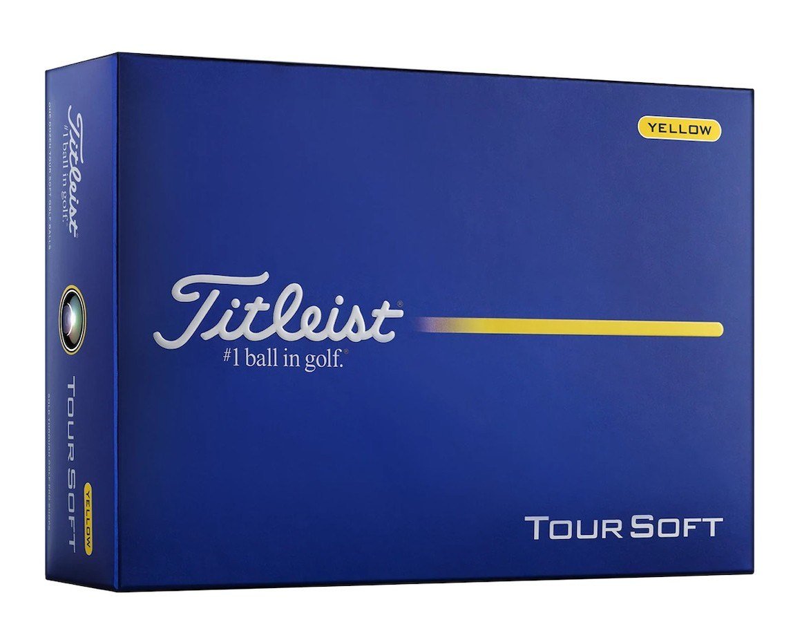 Titleist Tour Soft golfbollar, gula