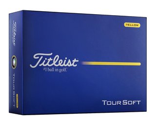Titleist Tour Soft golfbollar, gula