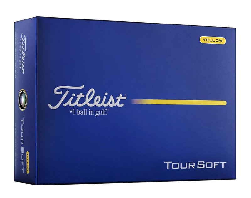 Titleist Tour Soft golfbollar, gula