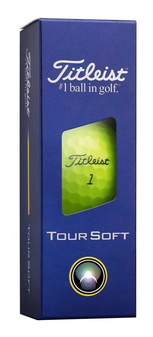Titleist Tour Soft golfbollar, gula