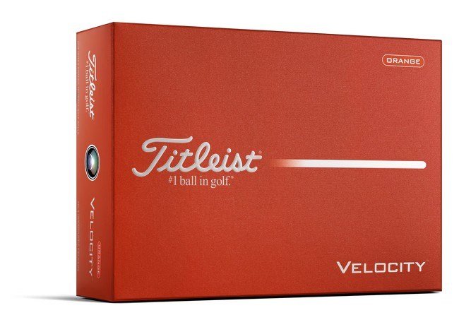 Titleist Velocity golfbollar, orange