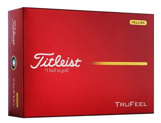 Titleist TruFeel golfbollar 2026 (12 bollar), gula