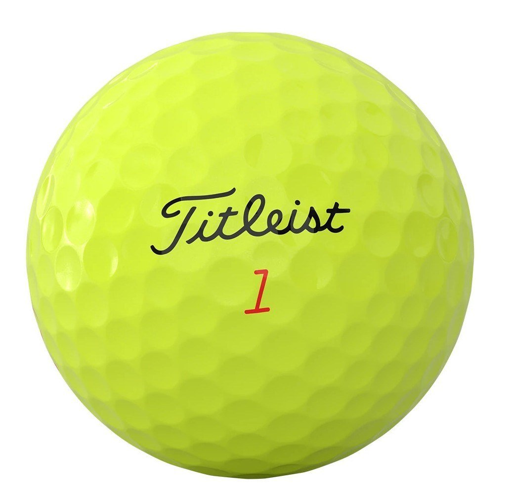 Titleist TruFeel golfbollar 2026 (12 bollar), gula