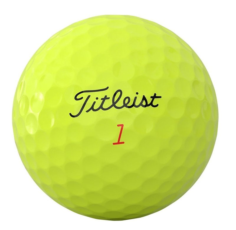 Titleist TruFeel golfbollar 2026 (12 bollar), gula