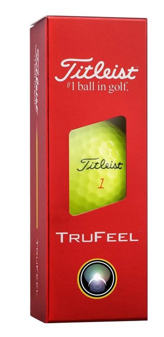Titleist TruFeel golfbollar 2026 (12 bollar), gula