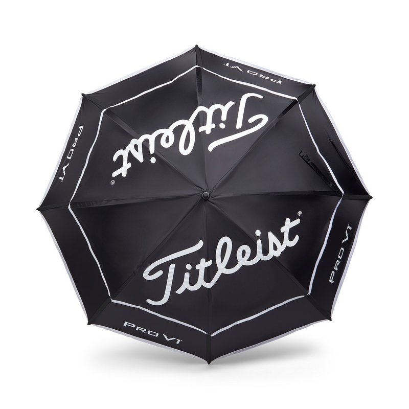 Titleist Tour Double Canopy golfparaply, svart/vit