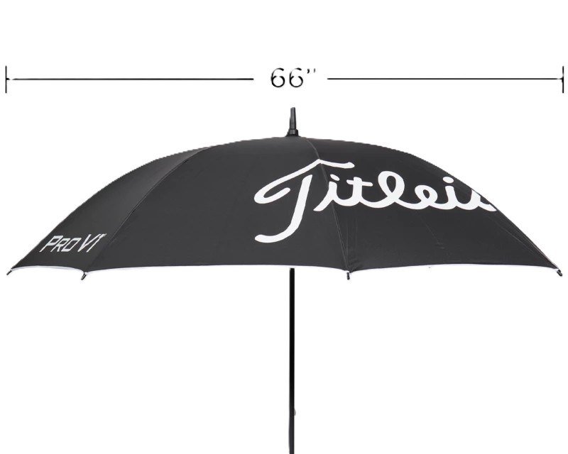 Titleist Tour Lightweight UV paraply, svart/vit