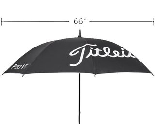 Titleist Tour Lightweight UV paraply, svart/vit