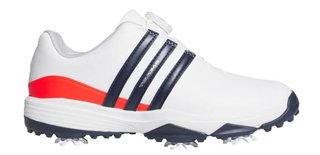 Adidas Tour360 24 Boa junior golfskor, vita
