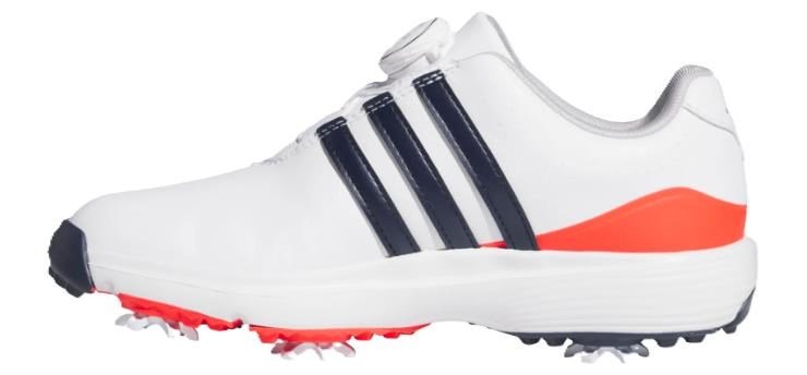 Adidas Tour360 24 Boa junior golfskor, vita