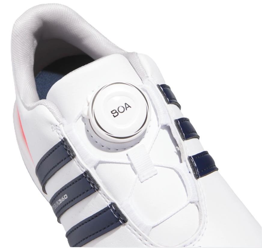 Adidas Tour360 24 Boa junior golfskor, vita