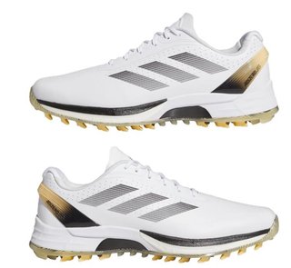 Adidas Adizero ZG Spikeless herr golfskor, vit/grå
