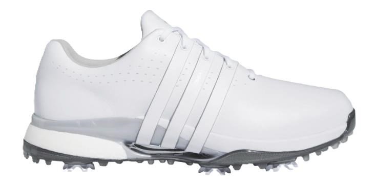 Adidas Tour360 24 Wide herr golfskor, vit/grå