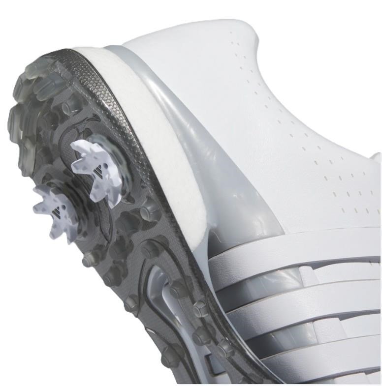 Adidas Tour360 24 Wide herr golfskor, vit/grå
