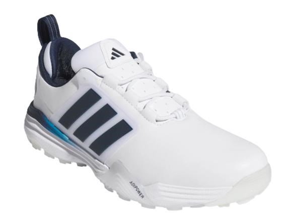 Adidas Adipower 26 Spikeless herr golfskor, vit/blå
