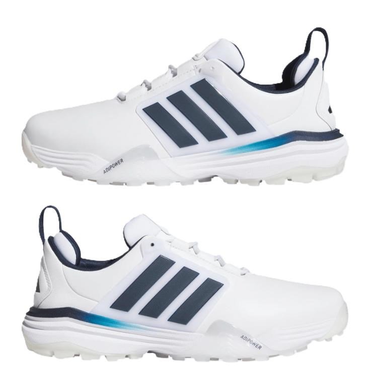 Adidas Adipower 26 Spikeless herr golfskor, vit/blå