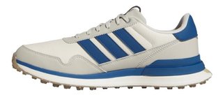 Adidas S2G 26 Leather Spikeless herr golfskor, vit/blå