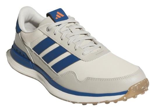 Adidas S2G 26 Leather Spikeless herr golfskor, vit/blå