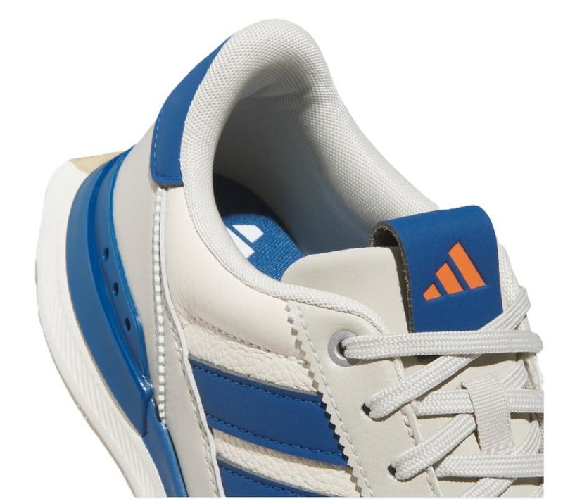 Adidas S2G 26 Leather Spikeless herr golfskor, vit/blå