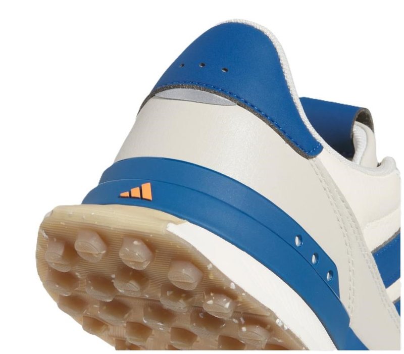 Adidas S2G 26 Leather Spikeless herr golfskor, vit/blå