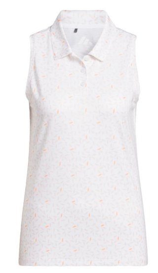 Adidas Ultimate365 All Over Print Sleeveless dampolo, vit