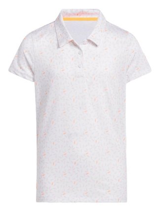 Adidas Print junior polo, vit