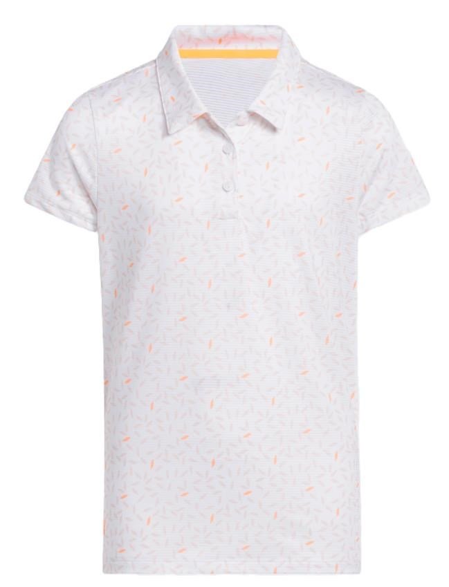 Adidas Print junior polo, vit