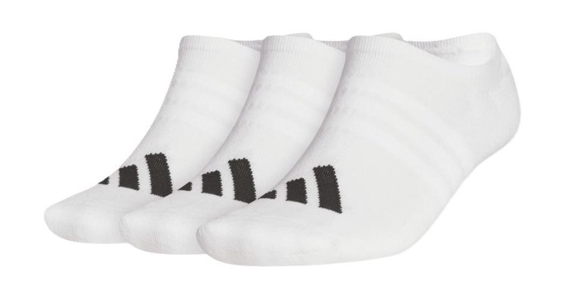Adidas No Show herrsockor (3 par), vita