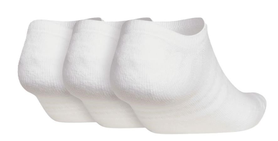 Adidas No Show herrsockor (3 par), vita