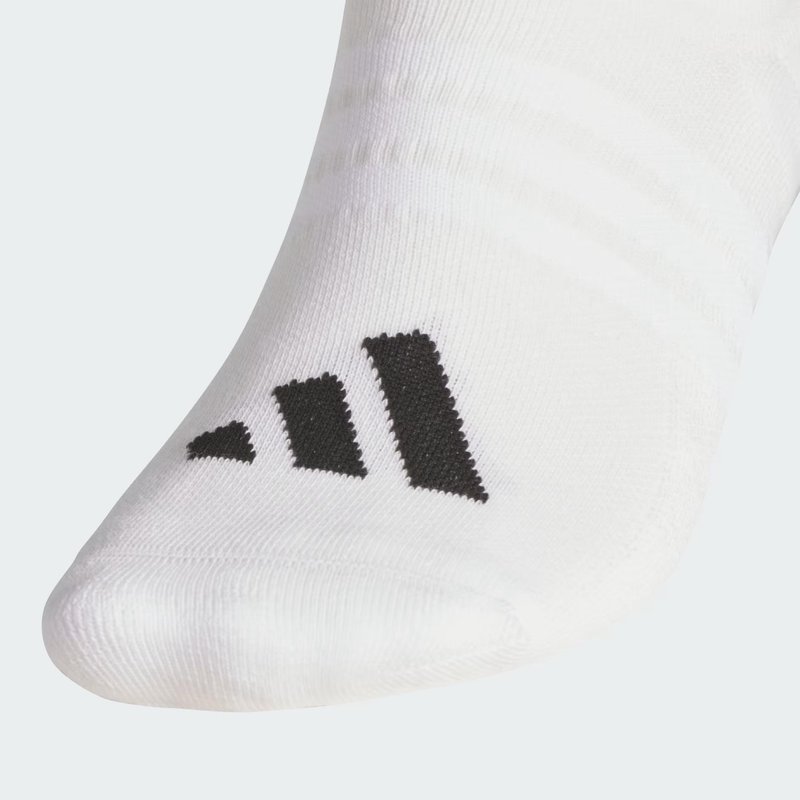 Adidas Performance No Show herrsockor (3 par), vit/grå/svart