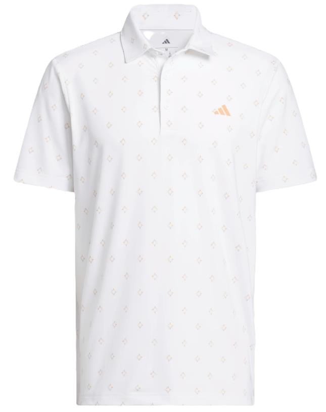 Adidas Ultimate365 Essence Print herr polo, vit