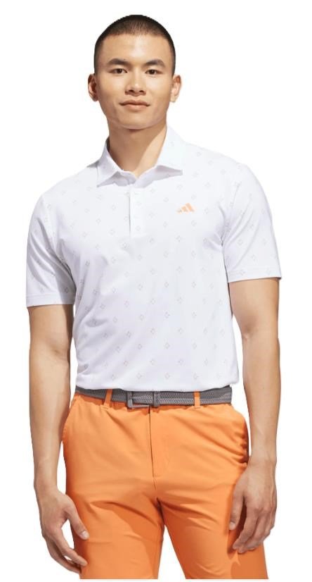 Adidas Ultimate365 Essence Print herr polo, vit