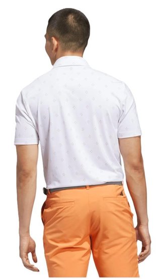 Adidas Ultimate365 Essence Print herr polo, vit