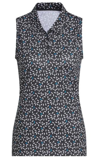 Adidas Ultimate365 All Over Print Sleeveless dampolo, svart