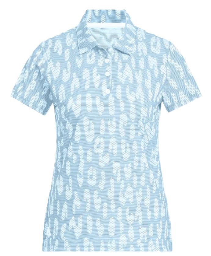 Adidas Ultimate365 Jacquard dam polo, blå/vit