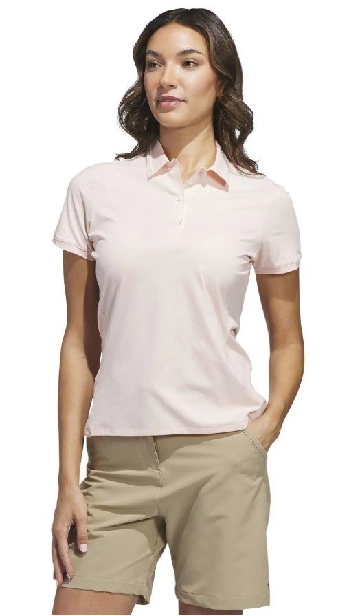 Adidas Ultimate365 Tour Twistknit dam polo, blush pink