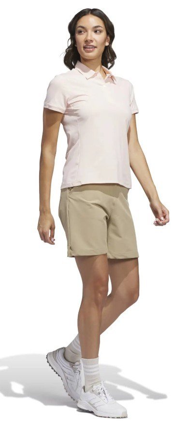 Adidas Ultimate365 Tour Twistknit dam polo, blush pink