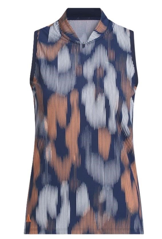 Adidas Ultimate 365 Ottoman Printed Sleeveless dampolo, navy